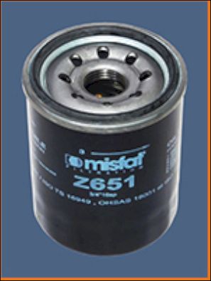 Obrázok Olejový filter MISFAT  Z651