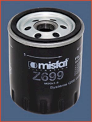 Obrázok Olejový filter MISFAT  Z699