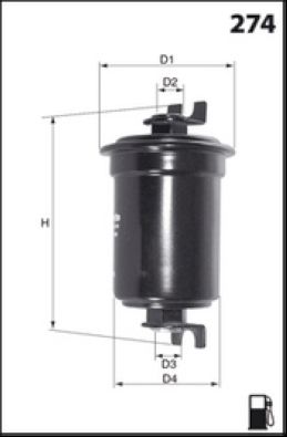 Obrázok Palivový filter MISFAT  E162