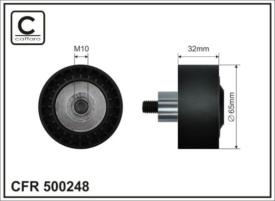 Obrázok Vratná/vodiaca kladka rebrovaného klinového remeňa CAFFARO  500248