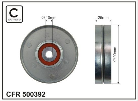 Obrázok Vratná/vodiaca kladka rebrovaného klinového remeňa CAFFARO  500392