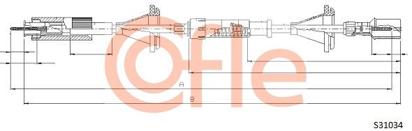 Obrázok Hriadeľ tachometra COFLE  S31034