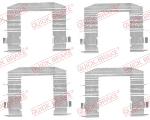 Obrázok Sada príslużenstva oblożenia kotúčovej brzdy QUICK BRAKE  1091708